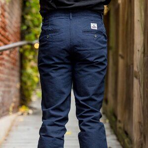 Left Field NYC Duck Mt Vernon 13 oz Work Uniform Chino - Midnight Navy